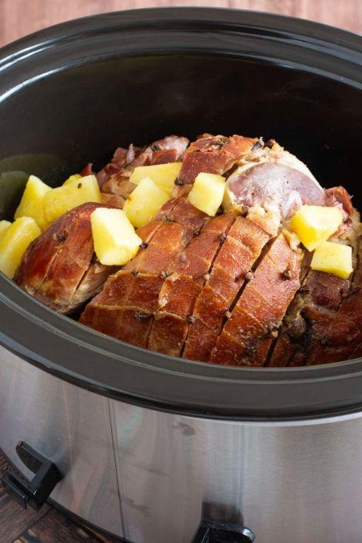 Molasses Glazed Slow Cooker Ham