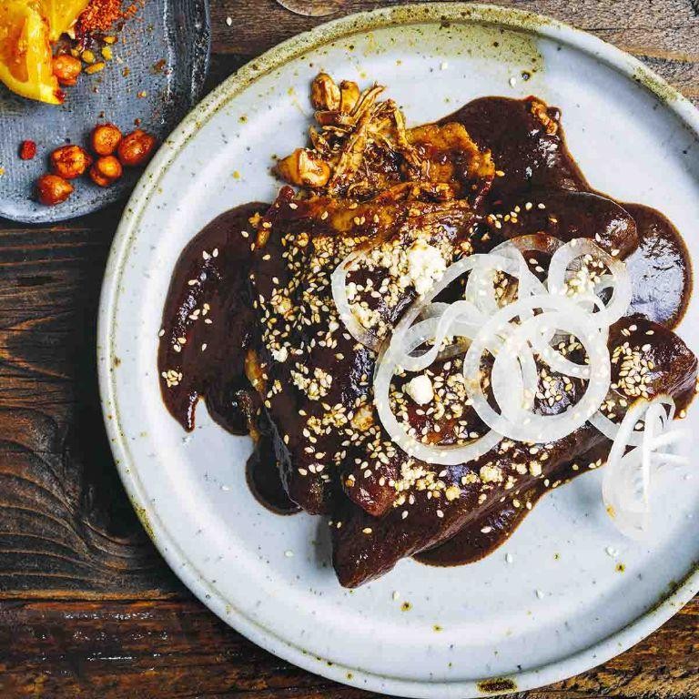 Mole Poblano Enchiladas