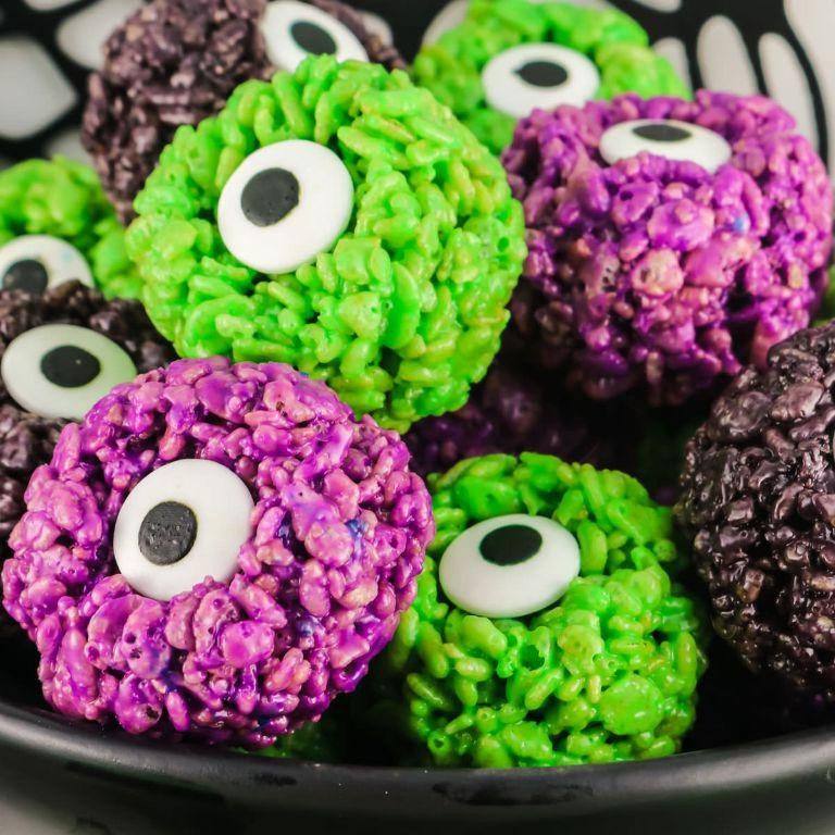 Monster Eye Ball Krispie Pops
