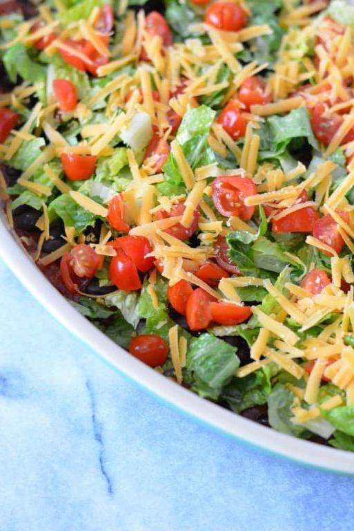 Mouthwatering Veggie Taco Dip