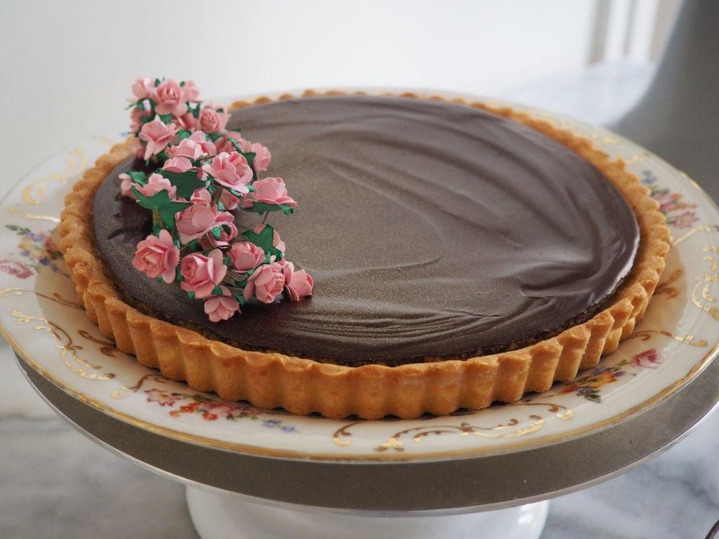 Mulled Wine Chocolate Tart