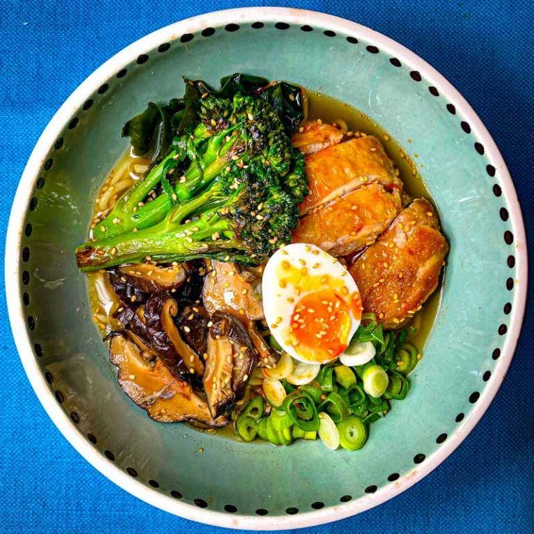 Mushroom Chicken Ramen Delight