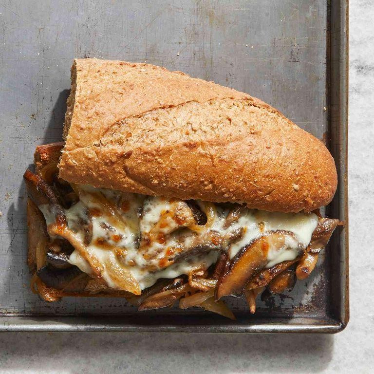 Mushroom Swiss French Dip
