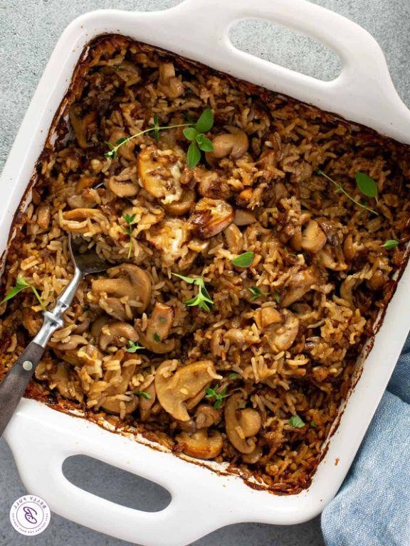 Mushroom and Brown Rice Casserole