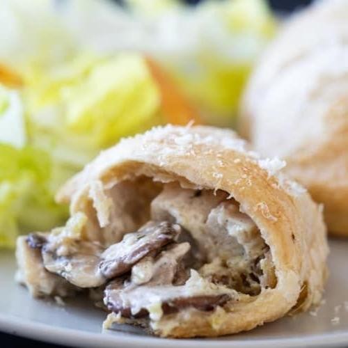 Mushroom and Chicken Crescent Parcels