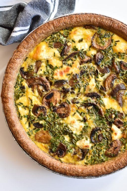 Mushroom and Chive Tart