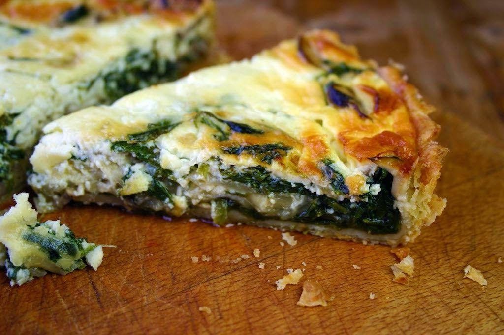 Mushroom and Cottage Cheese Quiche