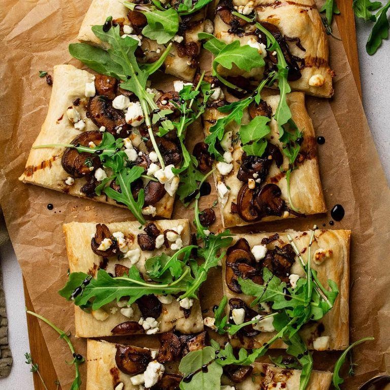 Mushroom and Goat Cheese Flatbread