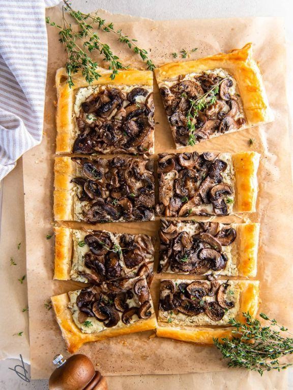 Mushroom and Goat Cheese Tart