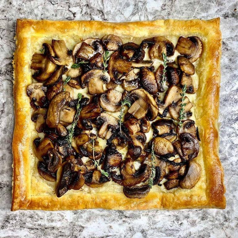 Mushroom and Gruyere Tart
