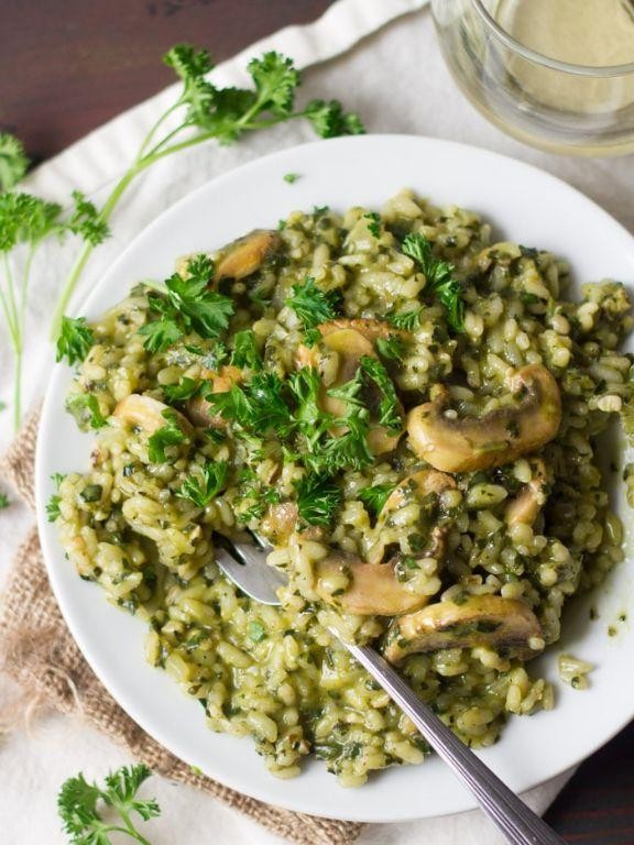 Mushroom and Kale Risotto