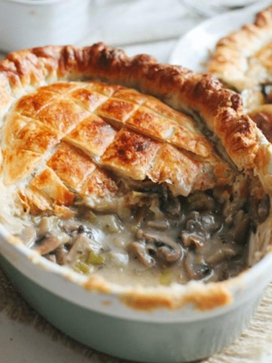 Mushroom and Leek Pie