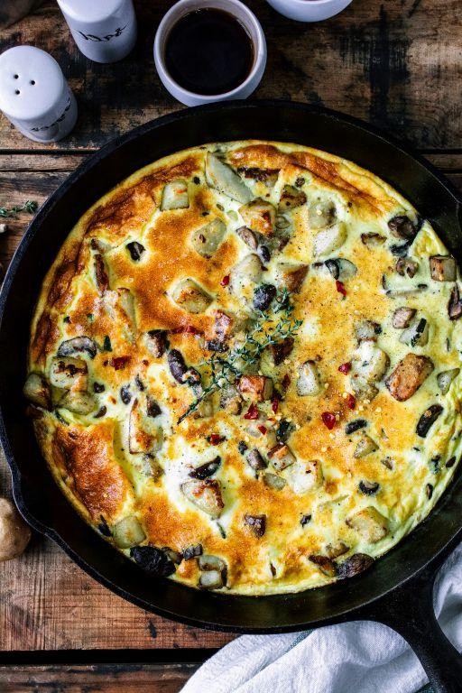 Mushroom and Onion Frittata