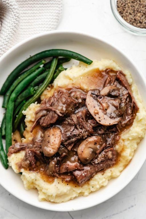 Mushroom and Onion Rump Roast