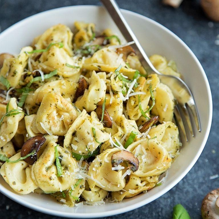 Mushroom and Pesto Tortellini