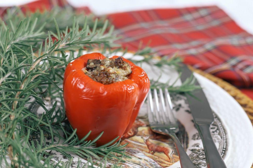 Mushroom and Sausage Stuffed Peppers