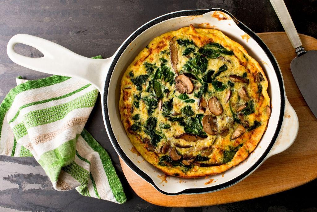 Mushroom and Spinach Frittata