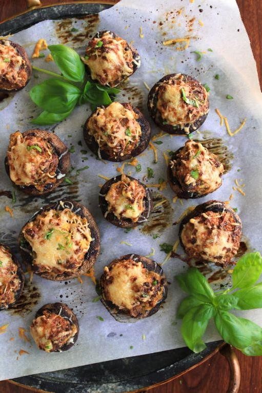 Mushroom and Sun-Dried Tomato Stuffed Bites