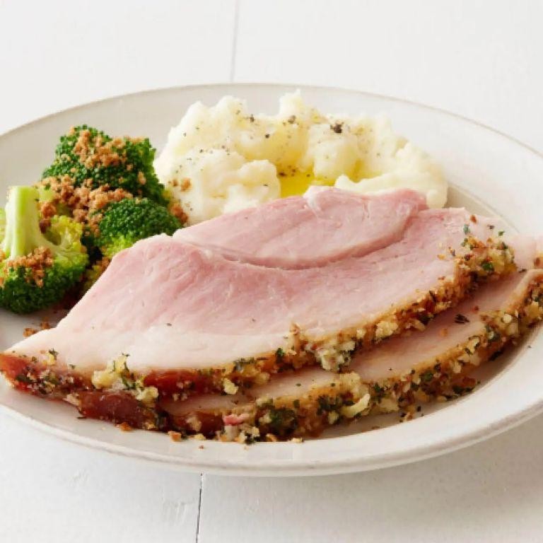 Mustard and Honey Herb-Crusted Ham