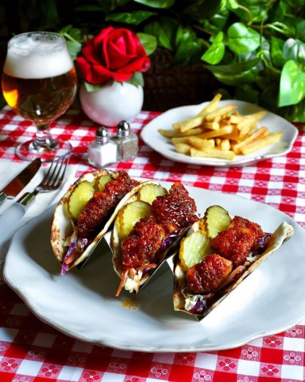 Nashville Hot Chicken Tacos with Avocado