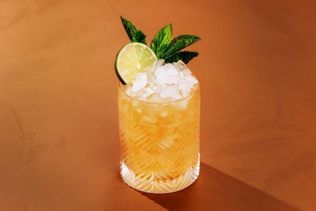 Navy Grog with Grapefruit Juice