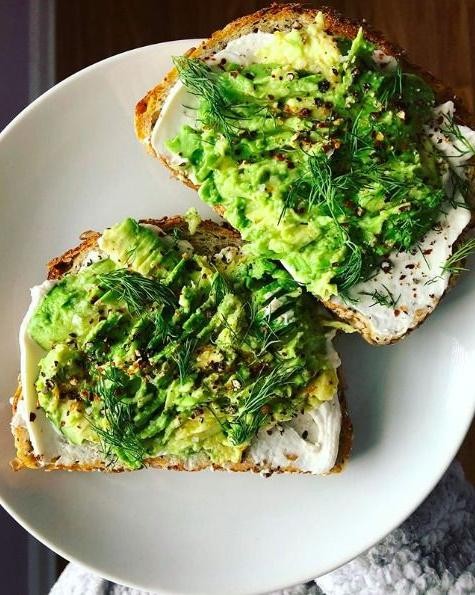 Neufchâtel Cheese Avocado Toast