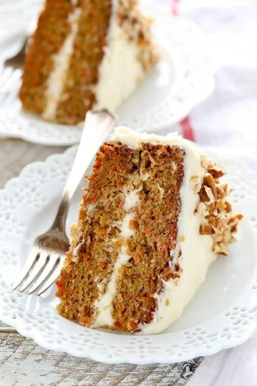 Neufchâtel Cheese Frosted Carrot Cake