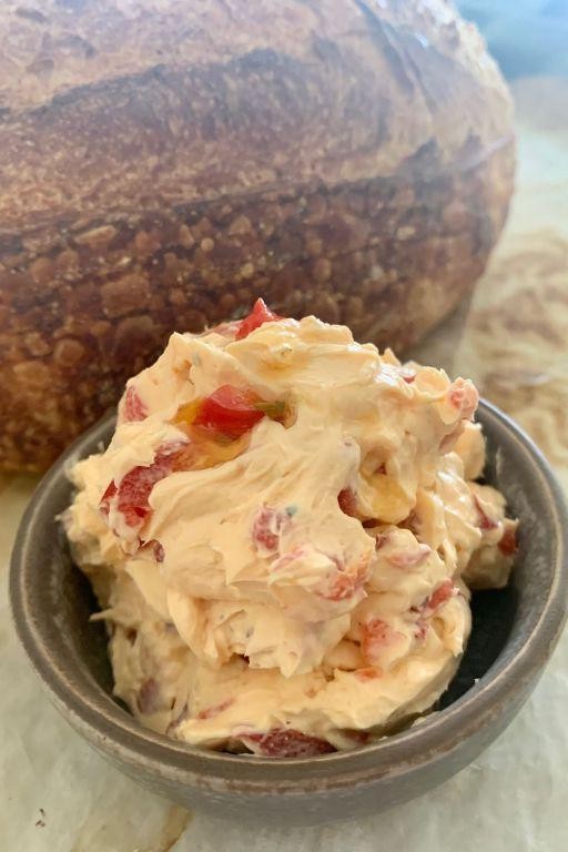 Neufchâtel Cheese and Roasted Red Pepper Spread