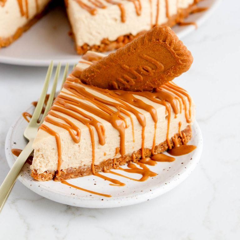 No-Bake Cookie Butter Cheesecake