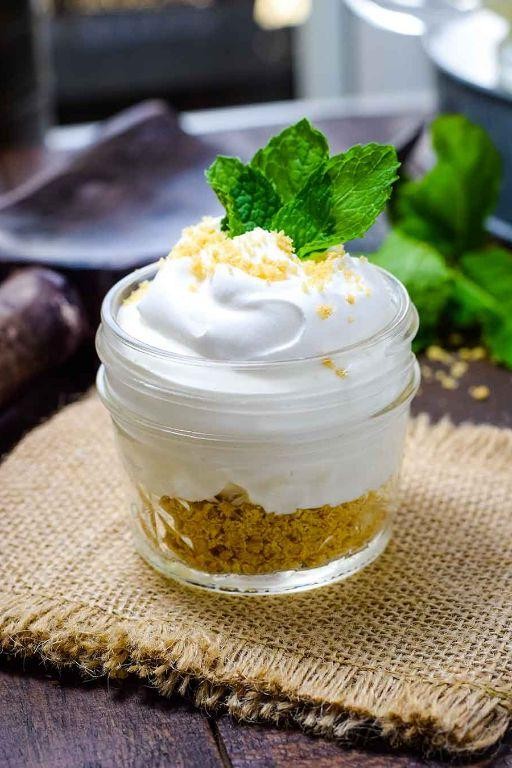 No-Bake Key Lime Pie in Jars