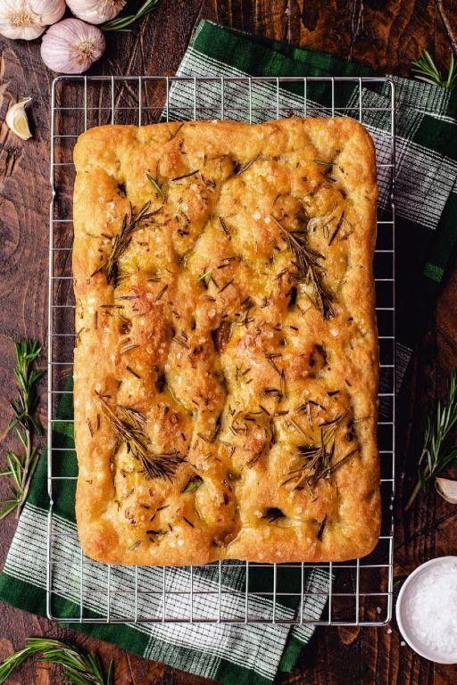 No-Knead Rosemary Focaccia