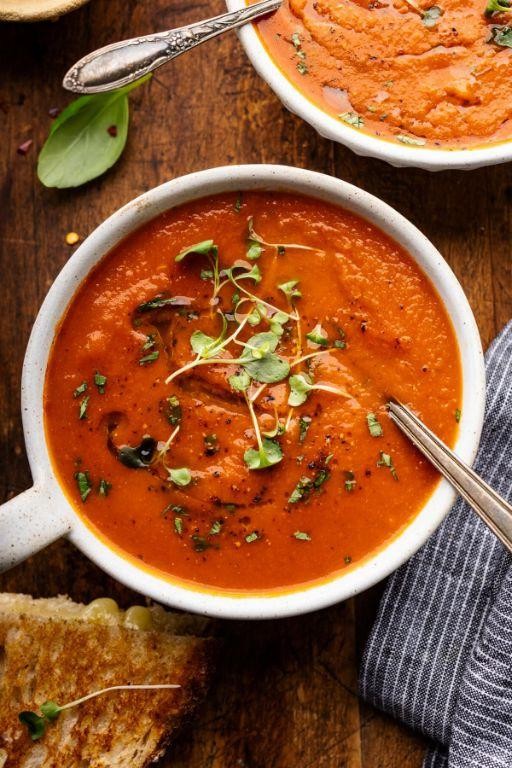 No-Salt, No-Sugar Tomato Basil Soup