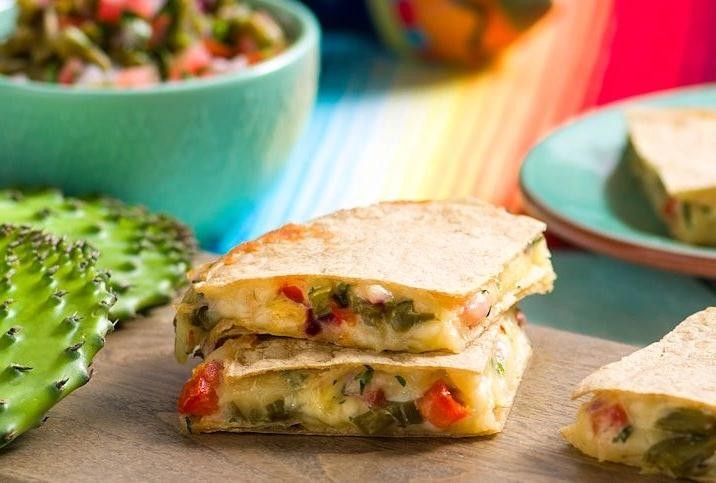 Nopalitos and Cheese Quesadillas