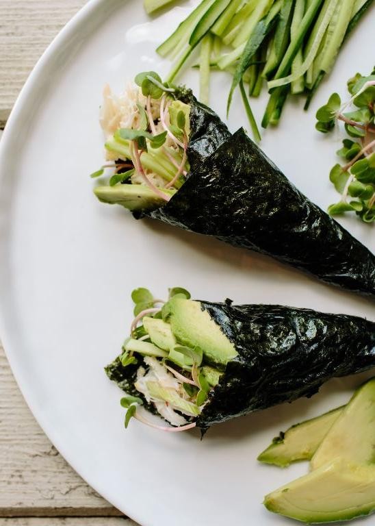 Nori and Avocado Hand Rolls