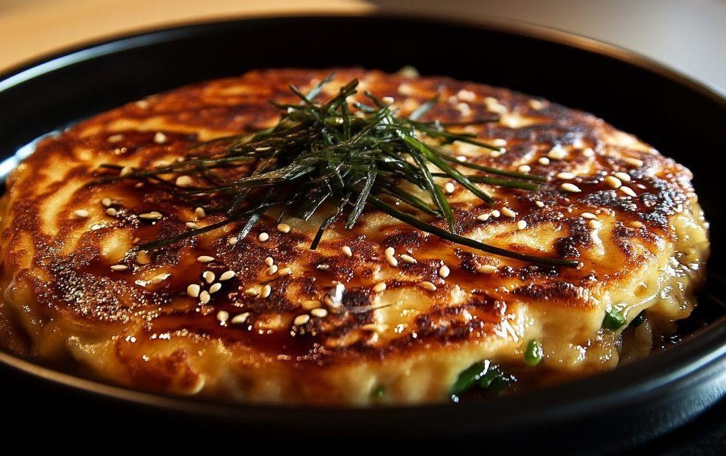 Nori-Infused Japanese Pancakes