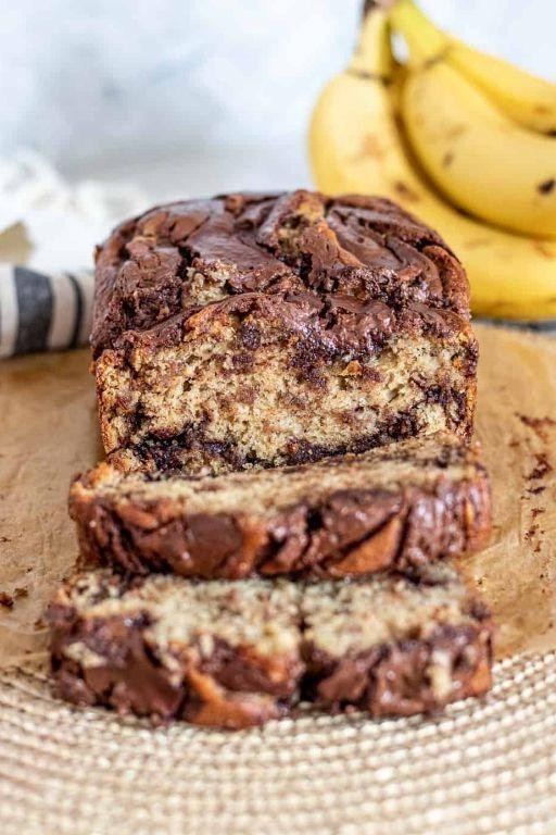 Nutella Banana Bread Loaf