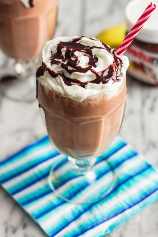Nutella and Banana Milkshake