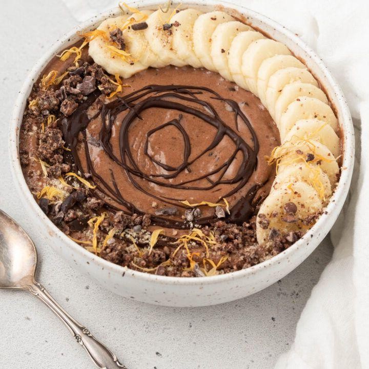 Nutella and Banana Smoothie Bowl