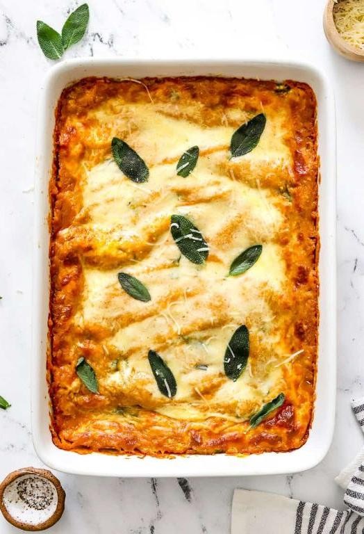 Nutrient-Rich Pumpkin and Spinach Lasagna