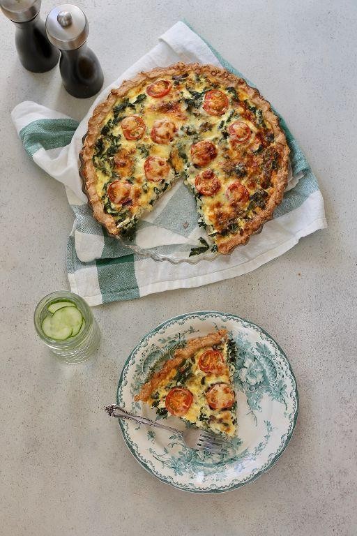 Nutritious Corn and Kale Tart