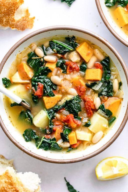 Nutritious Sweet Potato and Kale Soup
