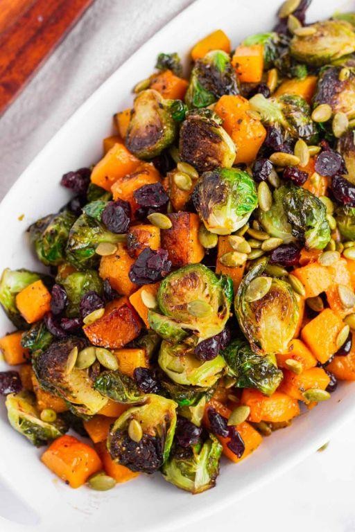 Nutty Brussels Sprout and Pumpkin Seed Casserole