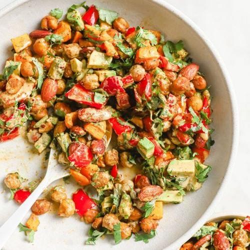 Nutty Chickpea and Almond Salad