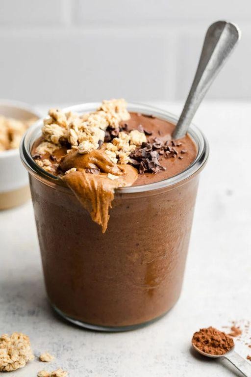 Nutty Chocolate Oatmeal Protein Drink