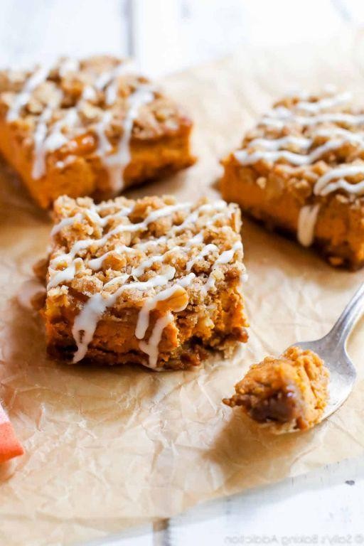 Nutty Spiced Pumpkin Streusel Bars
