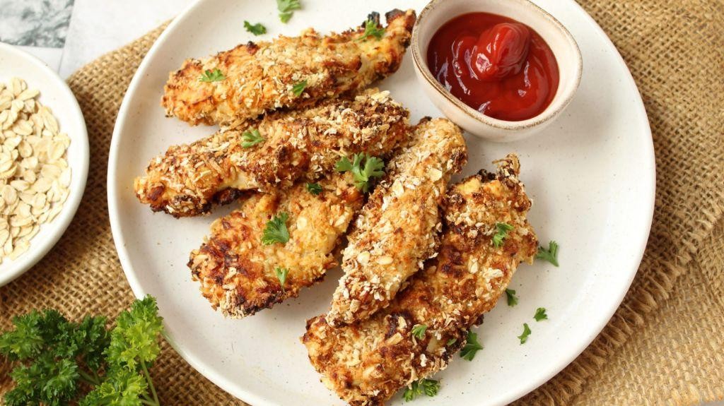 Oat Bran Crusted Chicken Tenders