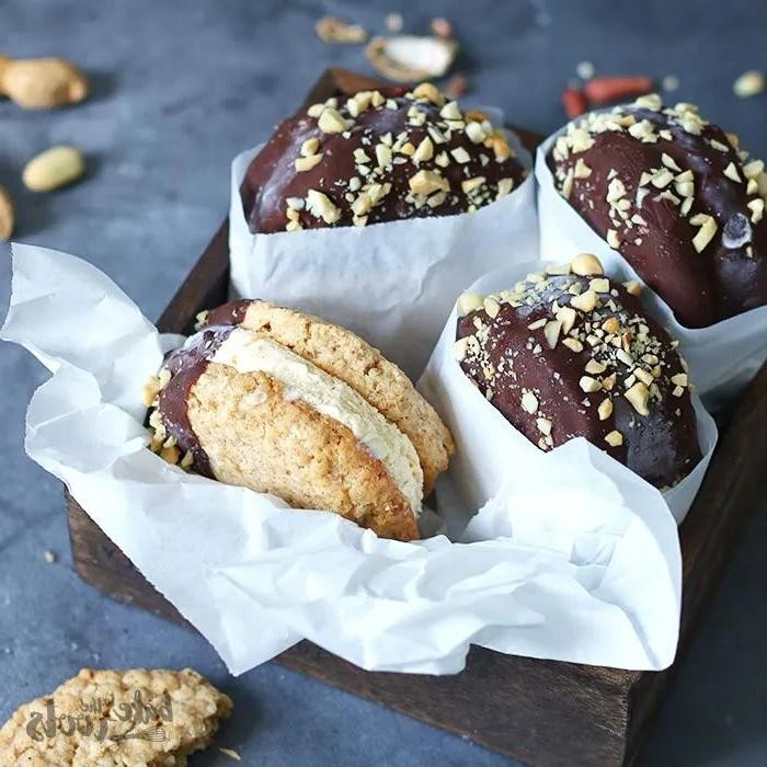 Oatmeal Peanut Butter Ice Cream Sandwiches