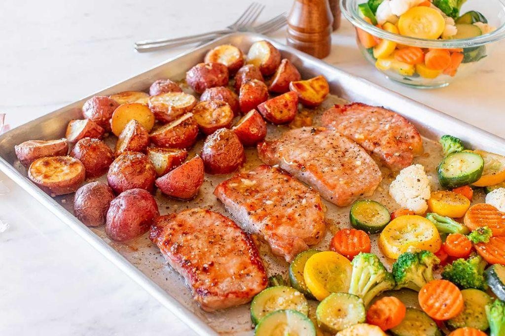 One Pan Honey Garlic Pork Chops