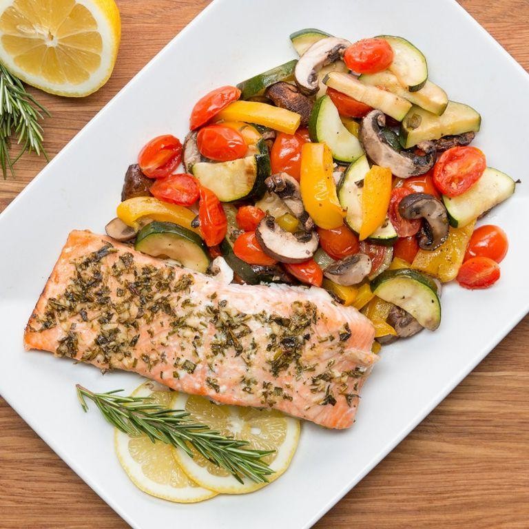 One Pan Lemon Herb Salmon