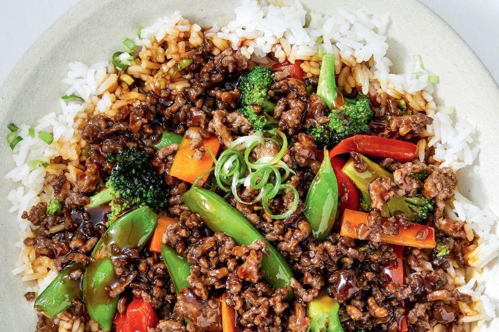 One Skillet Teriyaki Beef and Rice